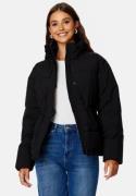 BUBBLEROOM Rahima Drawstring Waist Puffer Jacket Black 34