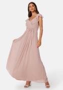 Bubbleroom Occasion Rosabelle Tie Back Gown Dusty pink 38
