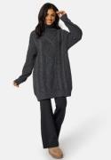 BUBBLEROOM Tracy Knitted Sweater Dress Dark grey L