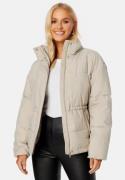 BUBBLEROOM Rahima Drawstring Waist Puffer Jacket Grey-beige 34