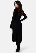 Happy Holly Yazmin fine knitted rib dress Black 48/50