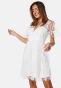 Bubbleroom Occasion  Floral 3D Dress White 40