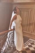 Bubbleroom Occasion Open Back Sleeveless Wedding Gown White 46