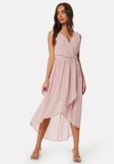 Bubbleroom Occasion High-Low Chiffon Dress Dusty pink 38