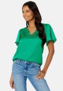 ONLY Jane SS V-Neck Top Simply Green S