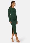 BUBBLEROOM Minea Drapy Dress Dark green XS