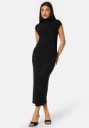 BUBBLEROOM Eve Soft Drapy Dress Black XS