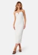 VERO MODA Vmcora Tube Wavy Calf Dress Blanc De Blanc XL