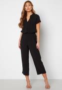 BUBBLEROOM Matilde Smock Waist Ankle Trousers Black M