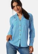 VERO MODA Vmbumpy L/S shirt new Blue/White/Striped XL