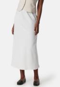 Pieces Pcfranan HW Midi Skirt Bright White XS