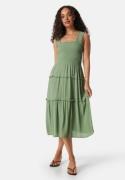 VERO MODA Menny SL Smock Calf Dress Hedge Green XS