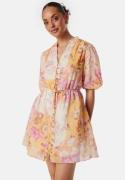 FOREVER NEW Loanna Mini Skater Dress Pink/Floral 42