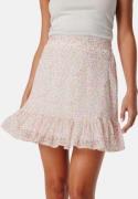 VERO MODA Vmsmilla high waist short skirt White/Pink/Floral L