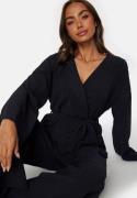 Happy Holly Structure Wrap Top Navy 44/46