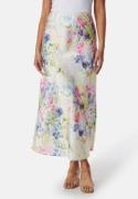 Pieces Pcmari High Waist long skirt Cloud Dancer AOP:FLOWER L