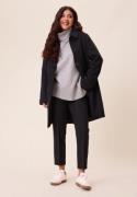 Happy Holly Straight Wool Blend Coat Black 44/46