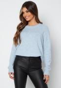 SELECTED FEMME Slflulu LS Knit O-Neck Cashmere Blue XXL