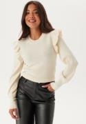 VILA Vineira O-neck L/S RIB KNIT TO Birch XS