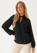 VILA Visurashil High Neck L/S TOP T Black Beauty 42