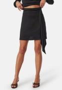 BUBBLEROOM Tie Short Skirt Black M