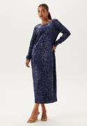 Happy Holly Sequin Long Midi Dress Midnight blue 44/46