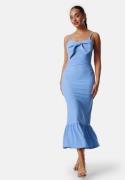 BUBBLEROOM Bow Strap Midi Dress Light blue L