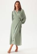 VILA Vienna Ravenna L/S Ankle Wrap Dress Green Milieu 34