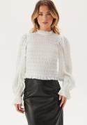 BUBBLEROOM Frill Structured Blouse White XS