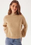 BUBBLEROOM Turtleneck Knitted Sweater Beige melange S