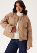 VILA Visibiria L/S POCKET JACKET PO Savannah Tan 34