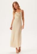 Bubbleroom Occasion Waterfall Satin Ankle dress Cream 42