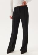 BUBBLEROOM Flared Structured Suit Trousers Black 40