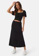 Happy Holly  Soft Midi Skirt Black 48/50