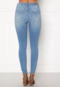 ONLY Blush Life Mid Raw Jeans Light blue/Denim L/30