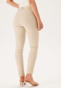 BUBBLEROOM Selene Stretchy Ankle Push-Up Trousers Light beige 44