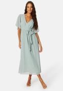 Bubbleroom Occasion Butterfly Sleeve Midi Dress Dusty green 54