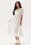 Happy Holly Broderie Anglaise V-Neck Dress White 32/34