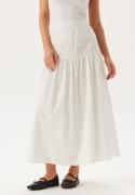 SELECTED FEMME Slfhannah Mw Long Broderi Skirt Bright White 34