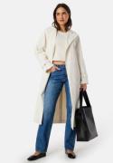 BUBBLEROOM Belted Midi Trenchcoat Winter white 34