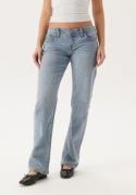 True Religion Sarah Low Rise Straight Light Wash 29