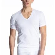 Calida Cotton Code V-Shirt Vit bomull Medium Herr
