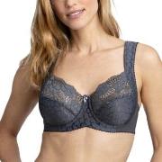 Miss Mary Jacquard And Lace Underwire Bra BH Mörkgrå D 75 Dam