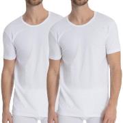 Calida 2P Natural Benefit T-shirt Vit bomull XX-Large Herr