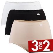 Damella Trosor 3P Classic Cotton Hipster Flerfärgad bomull Medium Dam