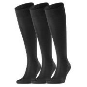 Falke Strumpor 3P Tiago Knee-high Svart bomull Strl 41/42 Herr