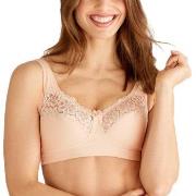 Swegmark BH Cotton Bloom Fairtrade Soft Bra Creme bomull C 95 Dam