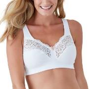 Swegmark BH Cotton Bloom Fairtrade Soft Bra Vit bomull C 75 Dam