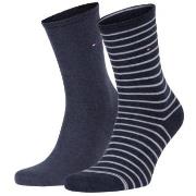 Tommy Hilfiger Strumpor 2P Classic Small Stripe Socks Blårandig Strl 3...