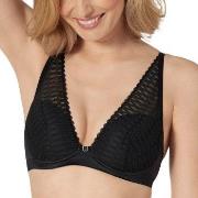 Triumph BH Aura Spotlight Plunge Bra Svart G 75 Dam